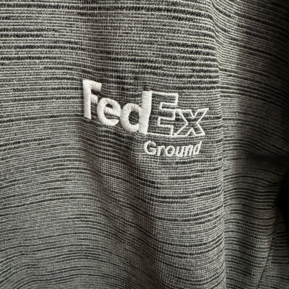 FEDEX GROUND Gray Heather Full-Zip Jacket - Picture 3 of 7